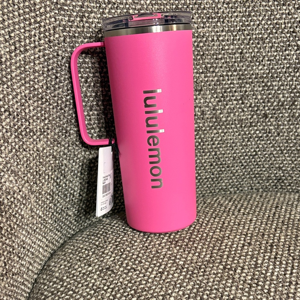 Lululemon Pink Insulated Travel Mug 20oz